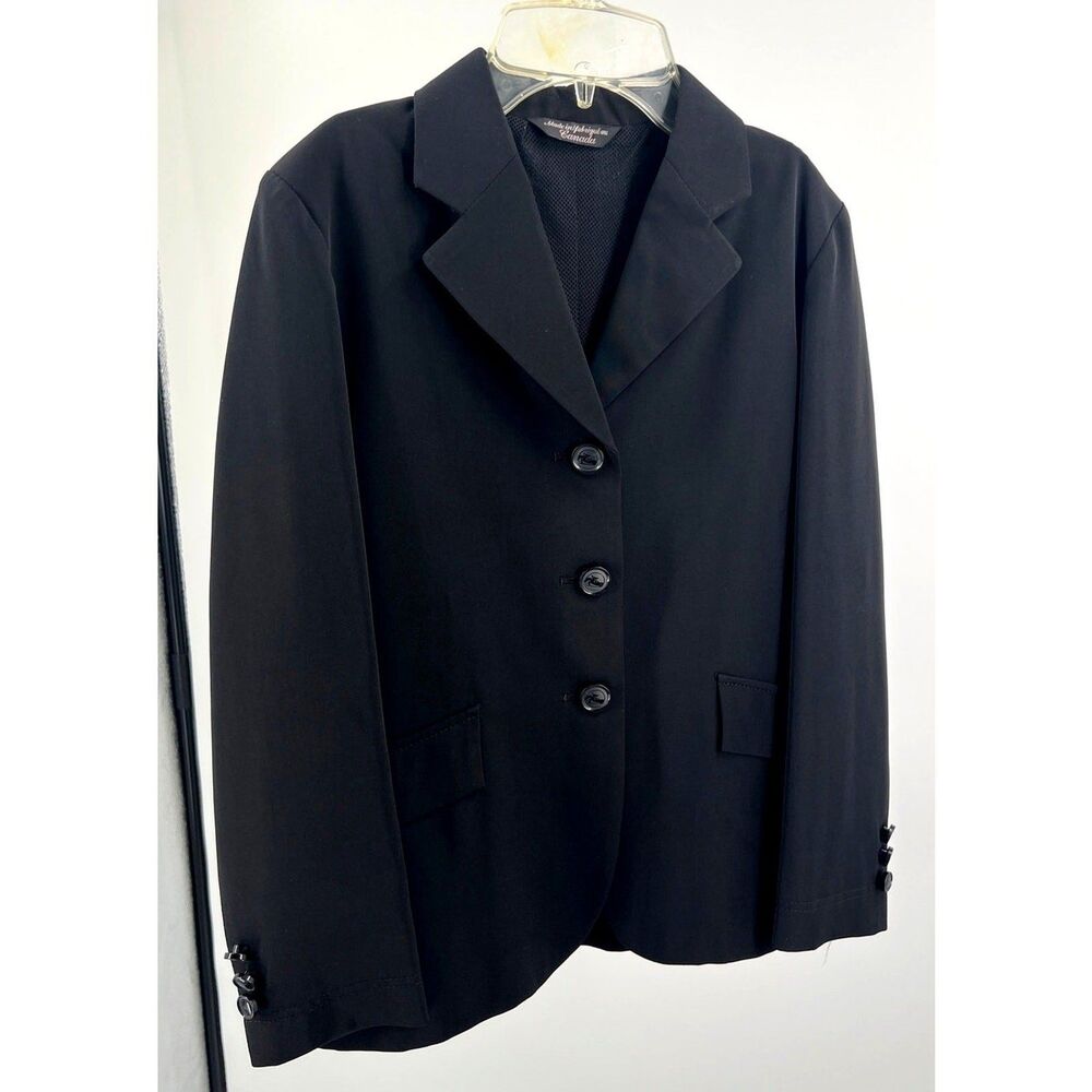 Grand Prix Kids Equestrian Black Show Blazer Jacket